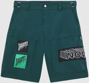 Diesel Krátke nohavice - PDUGASHO SHORTS zelená