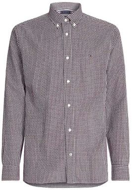 Košeľa - Tommy Hilfiger COTTON CASHMERE CHK DOBBY SHIRT šedá