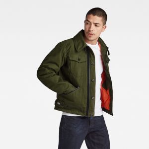 G-STAR Bunda - Flight Combat Padded Jacket zelená