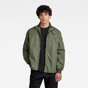 G-STAR Bunda - Combat tape overshirt zelená