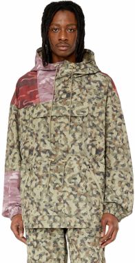 Diesel Bunda - AUWT-CALEB-HT07 JACKET zelená