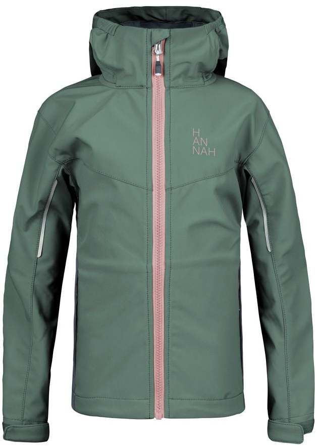 Girls' softshell jacket Hannah CAPRA JR dark forest/india ink