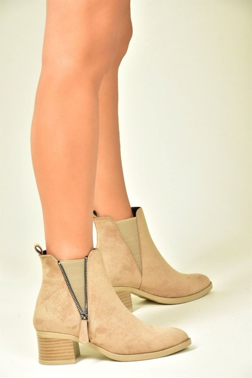 Fox Shoes Ten Suede Women's Low-Heeled Daily Boots