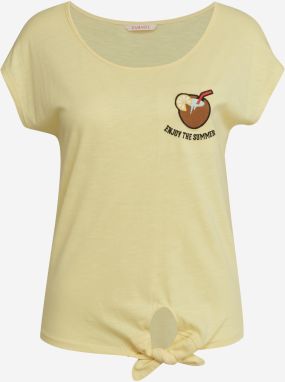 yellow t-shirt CAMAIEU