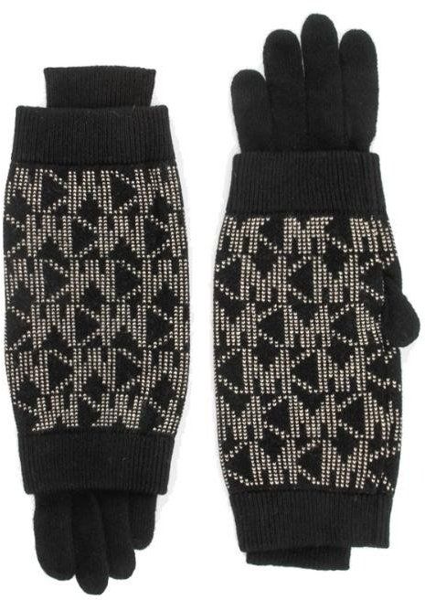 Michael Kors Rukavice - B0LD MK DOT GLOVES čierne