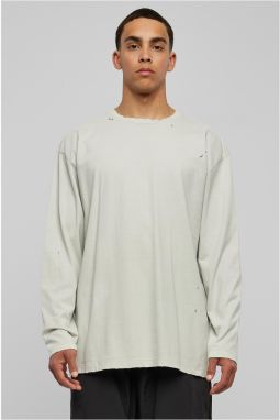 Oversized Distressed Long Sleeve Lightasphalt