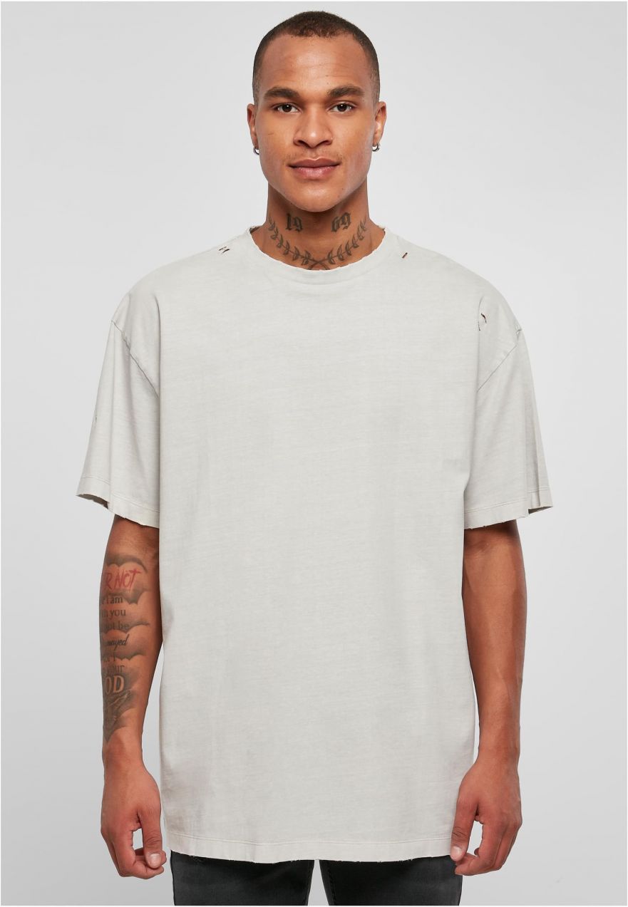 Lightweight Asphalt T-Shirt Oversized Distressed Tee