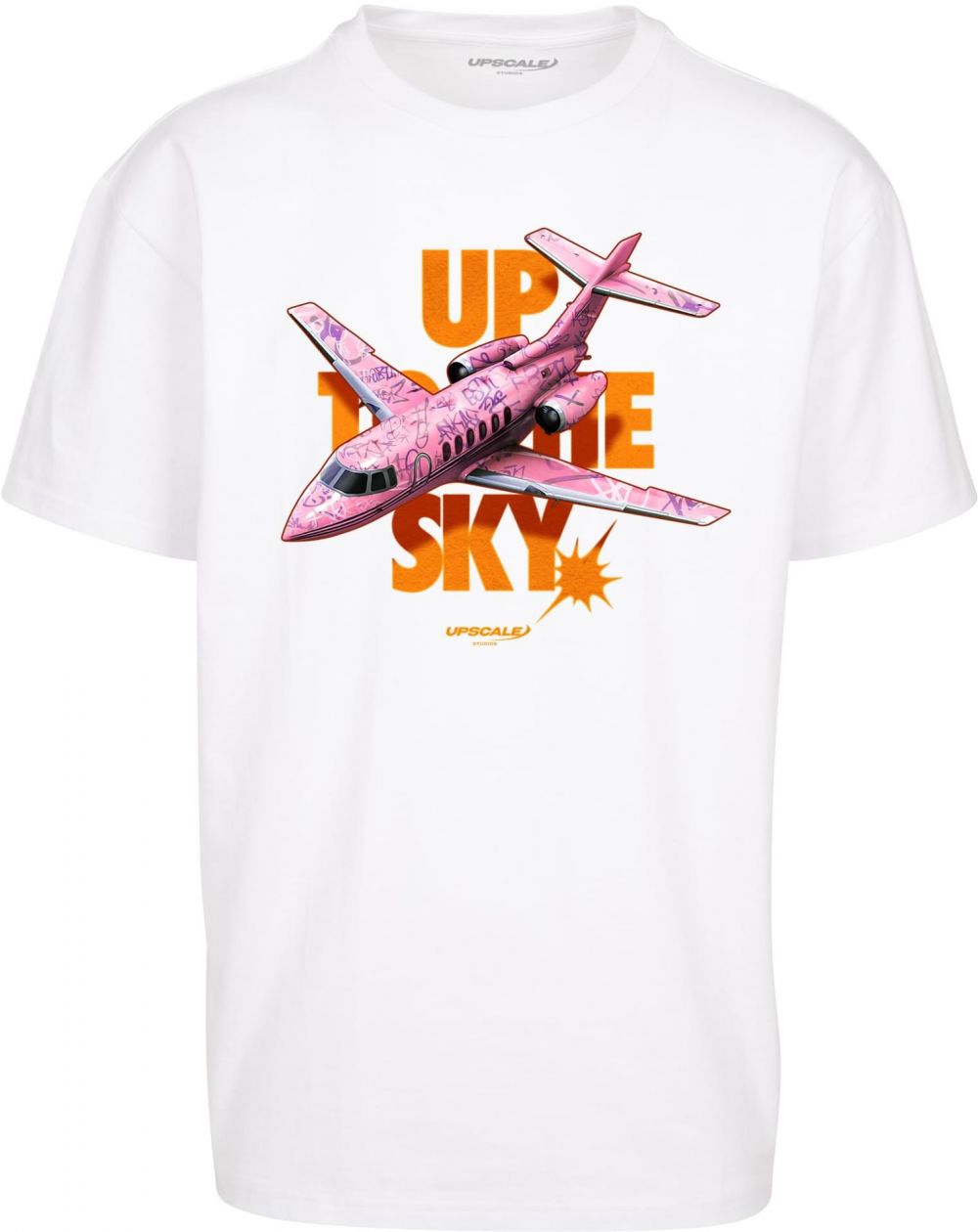 Up to the Sky Oversize Tee white