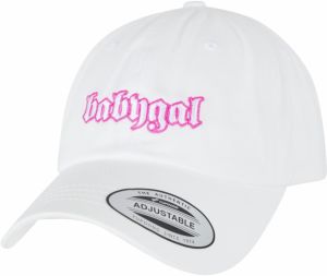 Little girl dad hat white