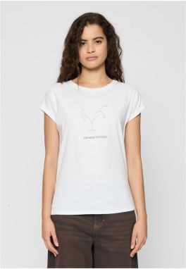 Ladies Cocktail O'Clock Tee white