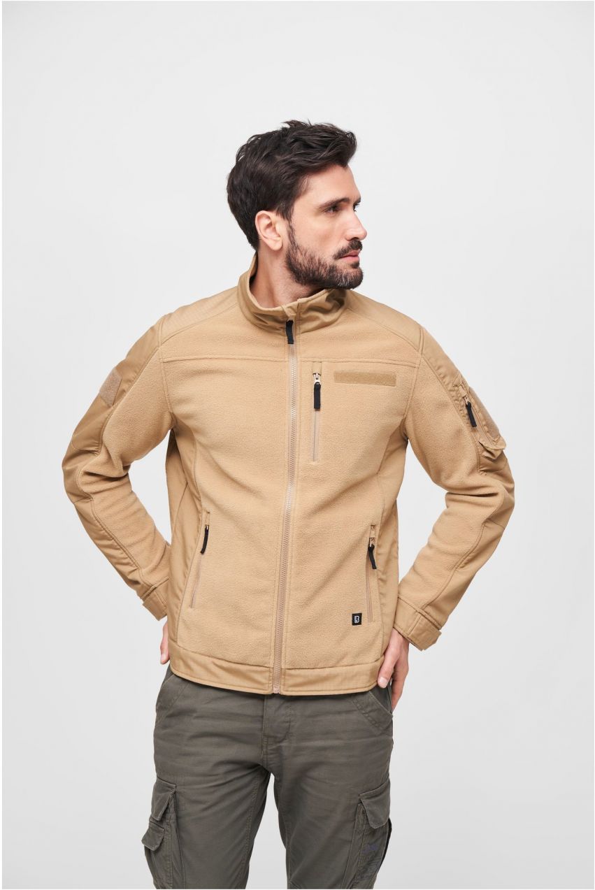 Ripstop camel fleece jacket