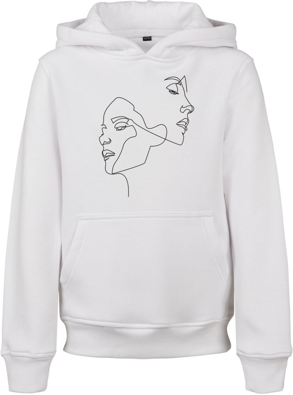 Children's hoodie One Line Fit white