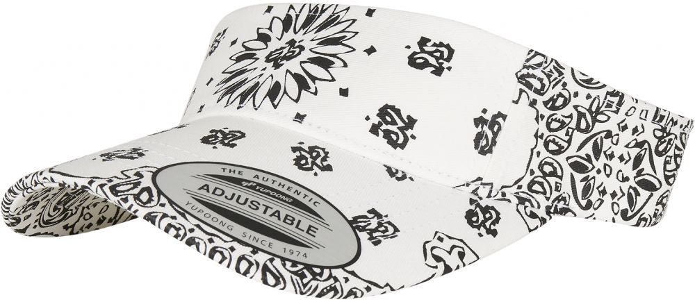 Visor Bandana Print white