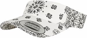 Visor Bandana Print white