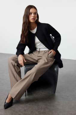Trendyol Black Single Button Knitted Cardigan