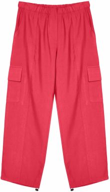 Trendyol Fuchsia Cargo Pocket Wide Leg Woven Trousers