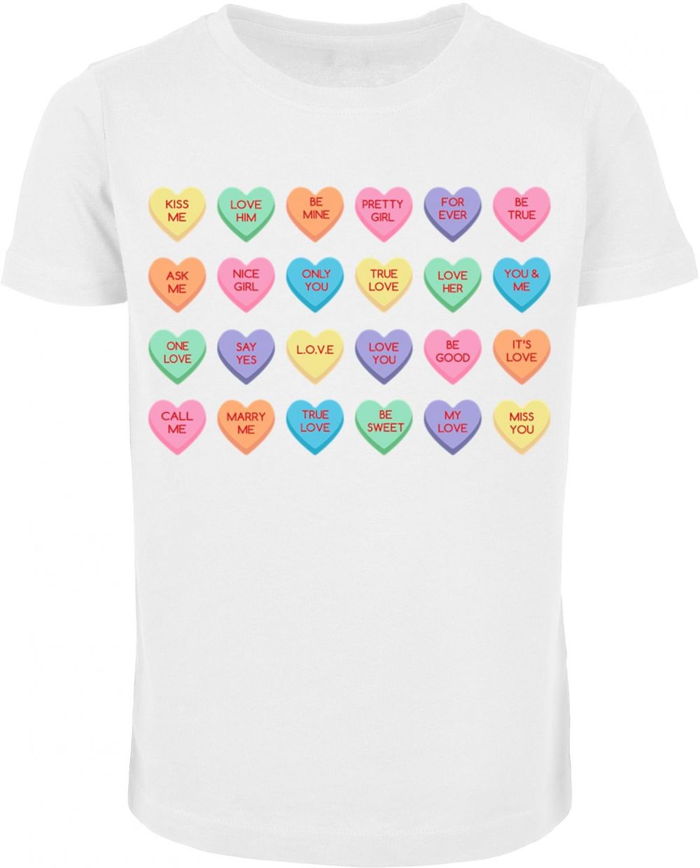 Children's T-shirt Sweet Heart Candy Tee white