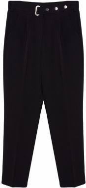 Trendyol Black Belted Woven Trousers