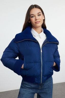 Trendyol Navy Blue Regular Pattern Knitwear Detailed Water Repellent Puffer Jacket