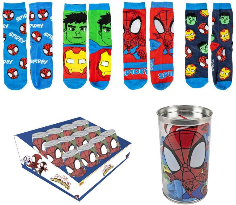SOCKS PACK 4 PIECES SPIDEY