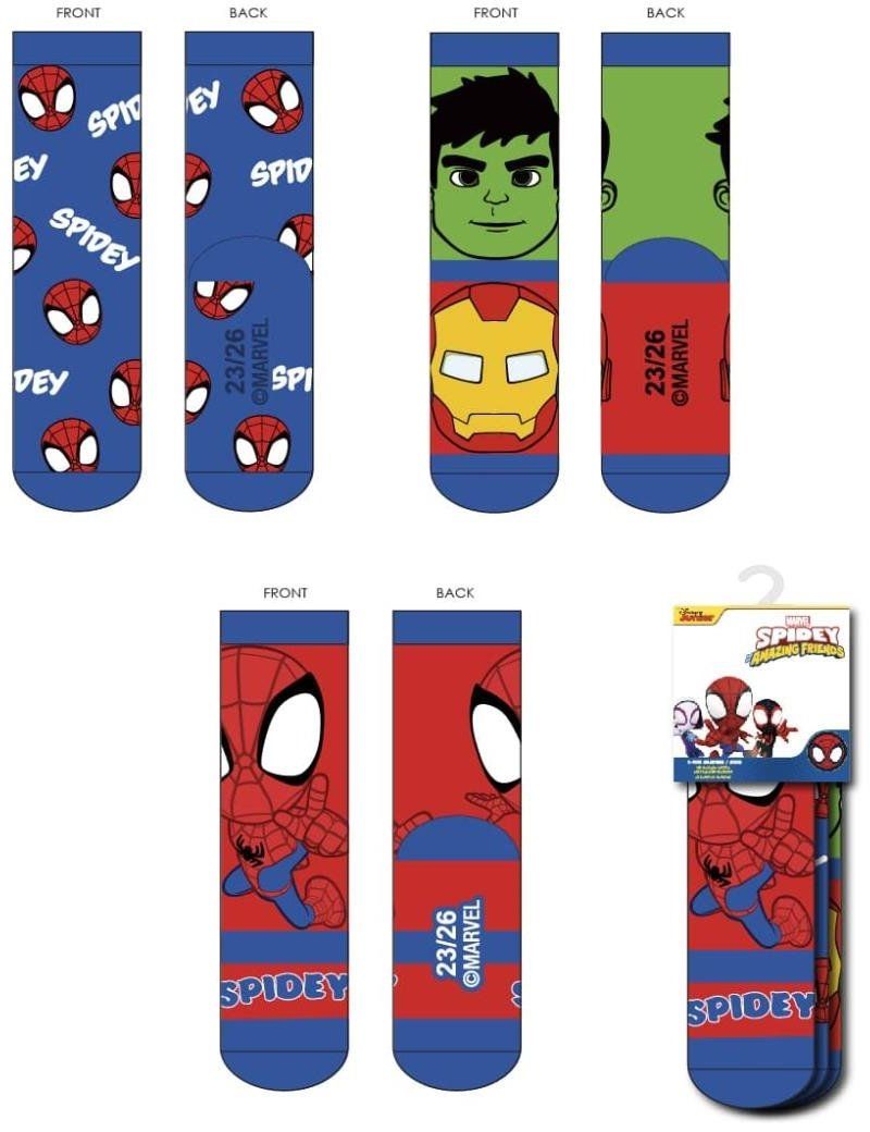 SOCKS PACK 3 PIECES SPIDEY
