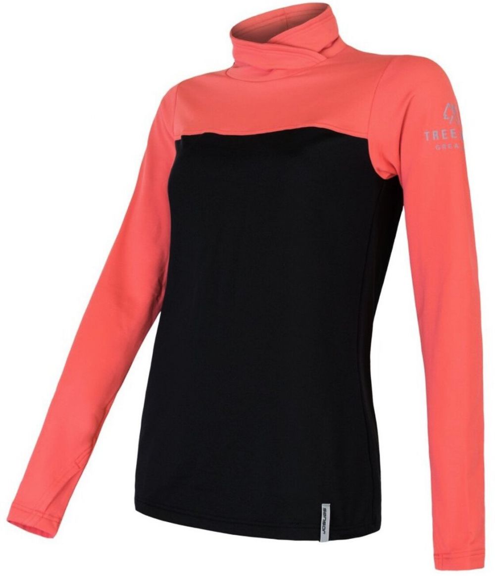 Women's sweatshirt Sensor Coolmax Thermo black/orange XL