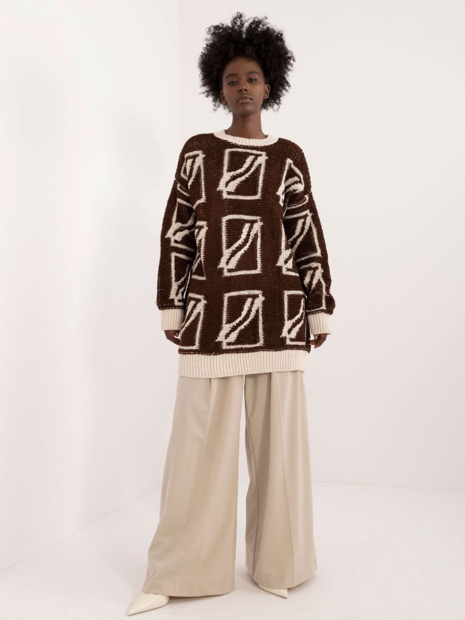 Dark brown oversize sweater