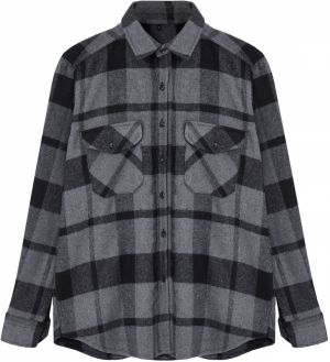 Trendyol Black Regular Fit Winter Checkered Lumberjack Shirt Jacket