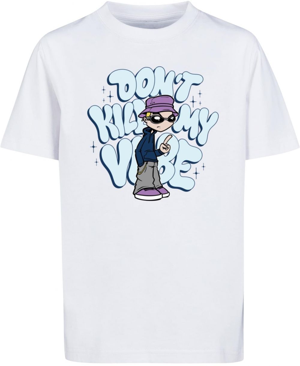 Children's T-shirt Kids Don't Kill My Vibe white