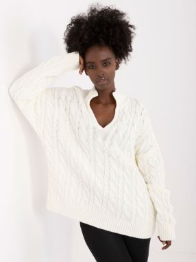 Ecru women's sweater