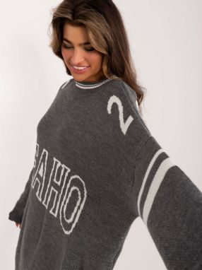 Dark Hotel Grey Long Oversize Sweater