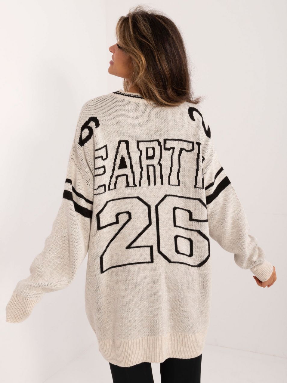 Beige oversize sweater