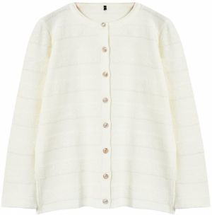 Trendyol Curve Ecru Knitwear Plus Size Cardigan