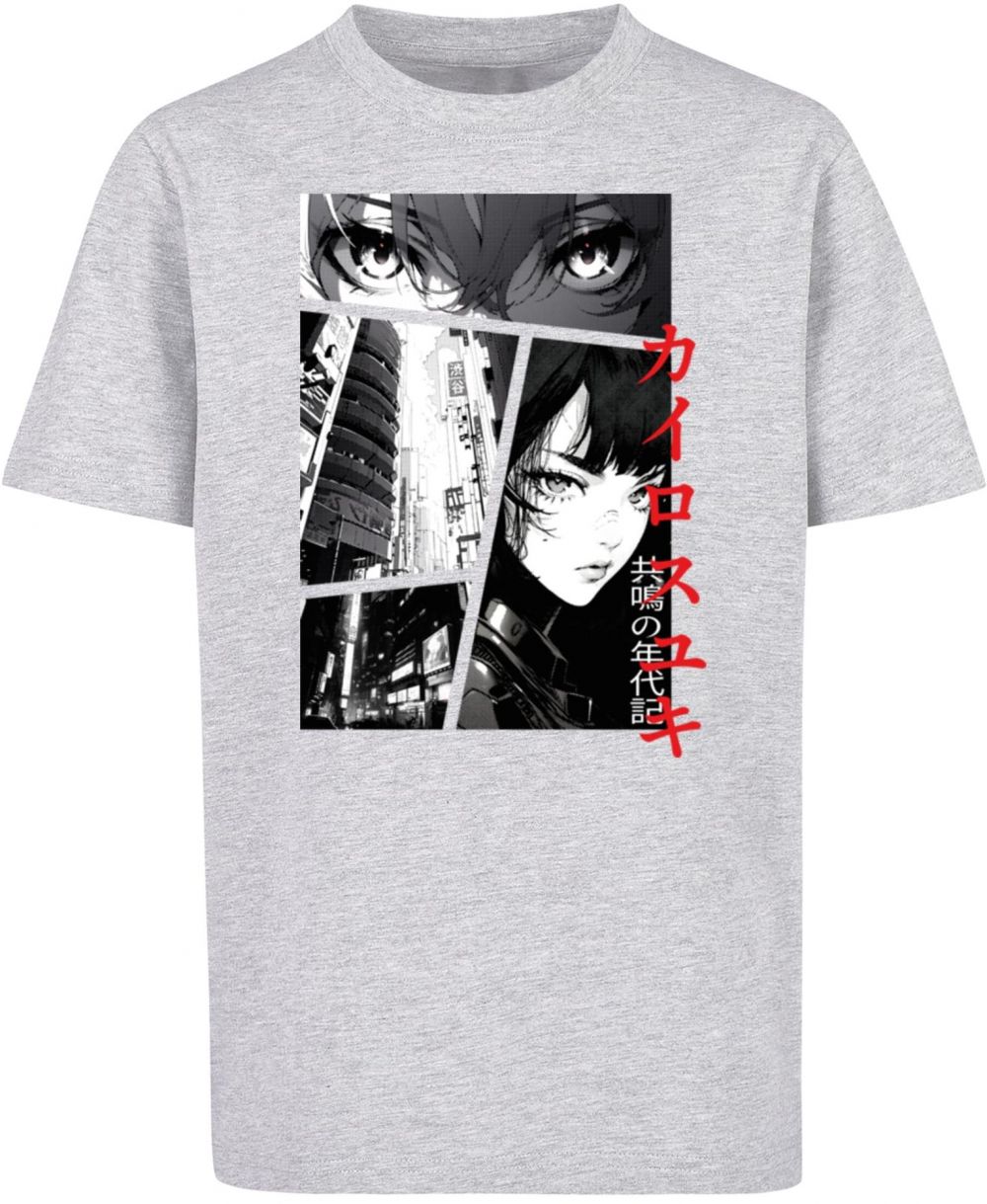 Children's T-shirt Manga Comic heather gray