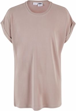 Modal Extended Shoulder Powder Pink Girl's T-Shirt