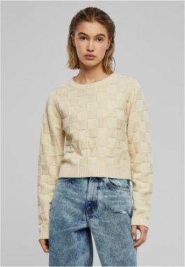 Women's sweater Check Knit sand
