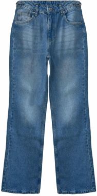 Trendyol Blue Waist Detailed High Waist Wide Leg Jeans