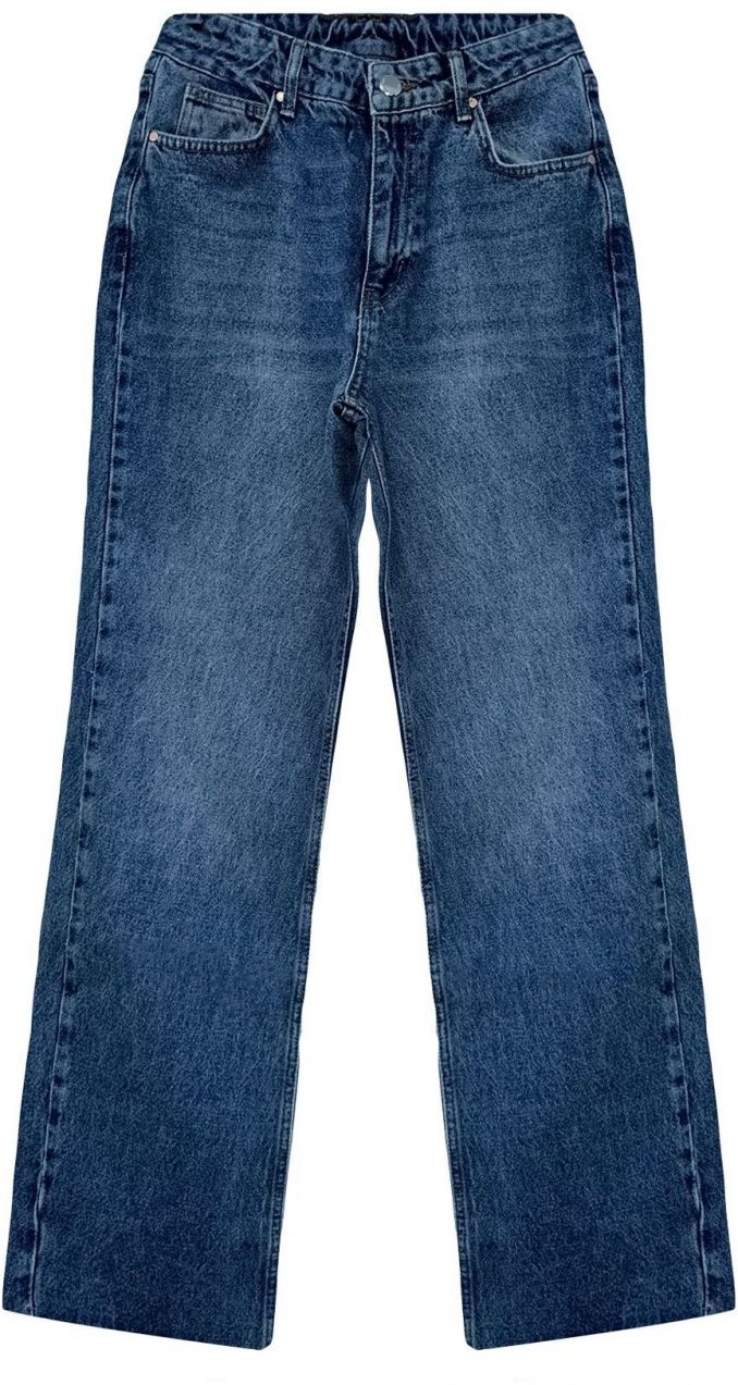 Trendyol Blue Normal Waist Wide Leg Jeans