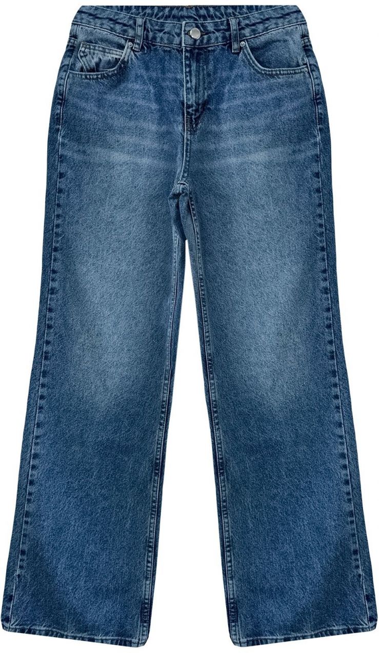 Trendyol Blue Low Waist Wide Leg Jeans
