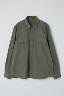 Trendyol Large Size Khaki Winter Lumberjack Shirt