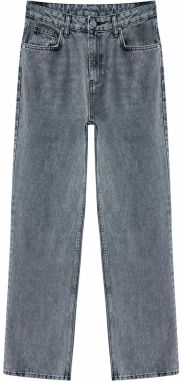 Trendyol Gray High Waist Wide Leg Jeans