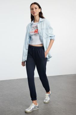 Trendyol Navy Blue Basic Jogger Thin Knitted Sweatpants
