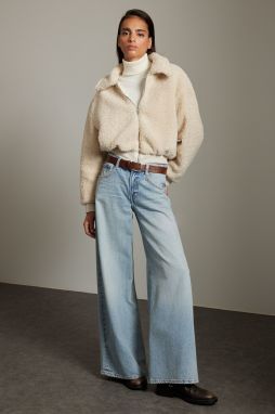 Trendyol Ecru Regular Fit Plush Coat