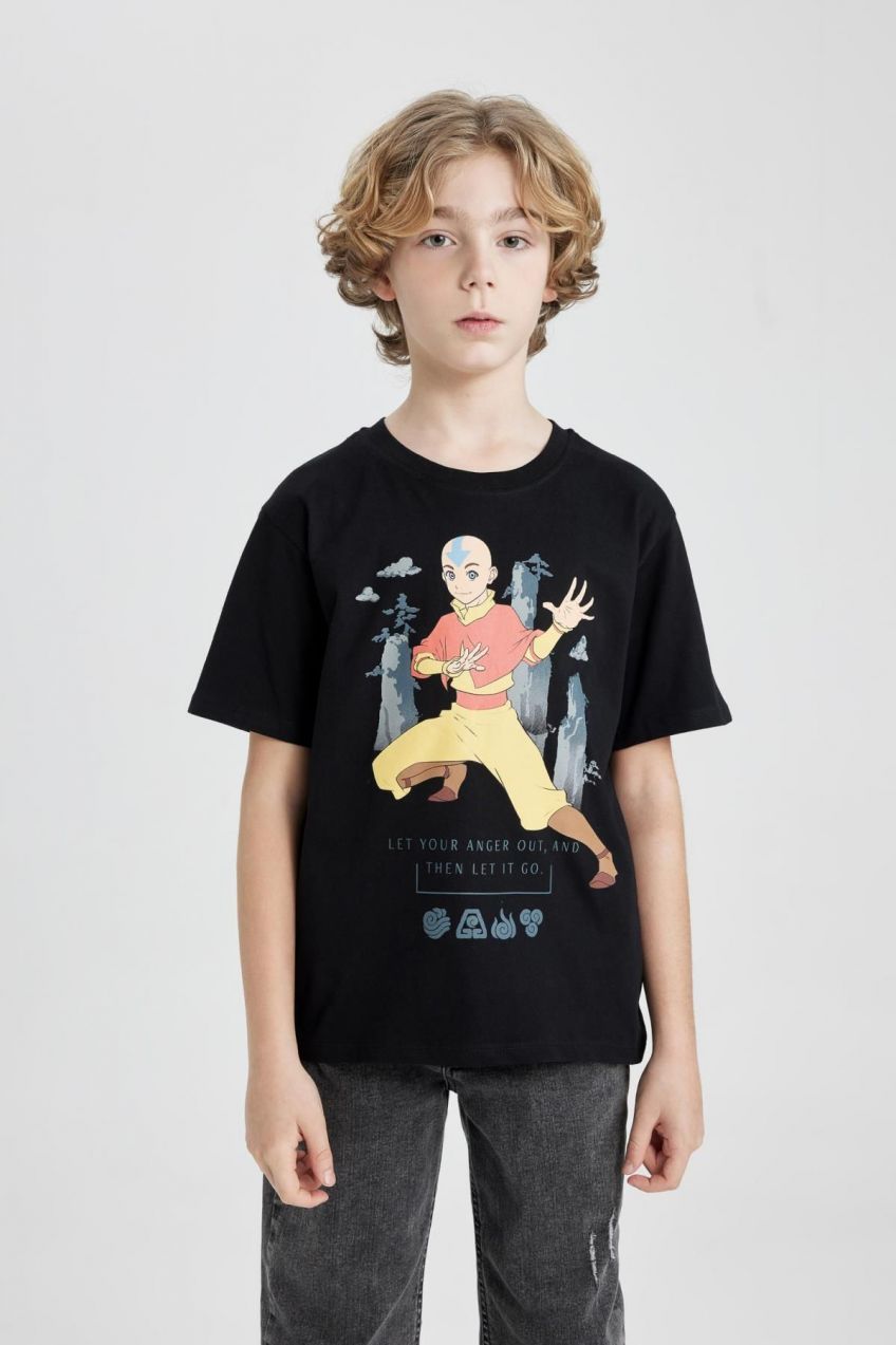 DEFACTO Boys Avatar the Last Airbender Crew Neck Short Sleeve T-Shirt