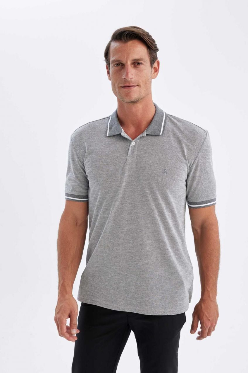 DEFACTO New Regular Fit Short Sleeve Pique Polo T-Shirt