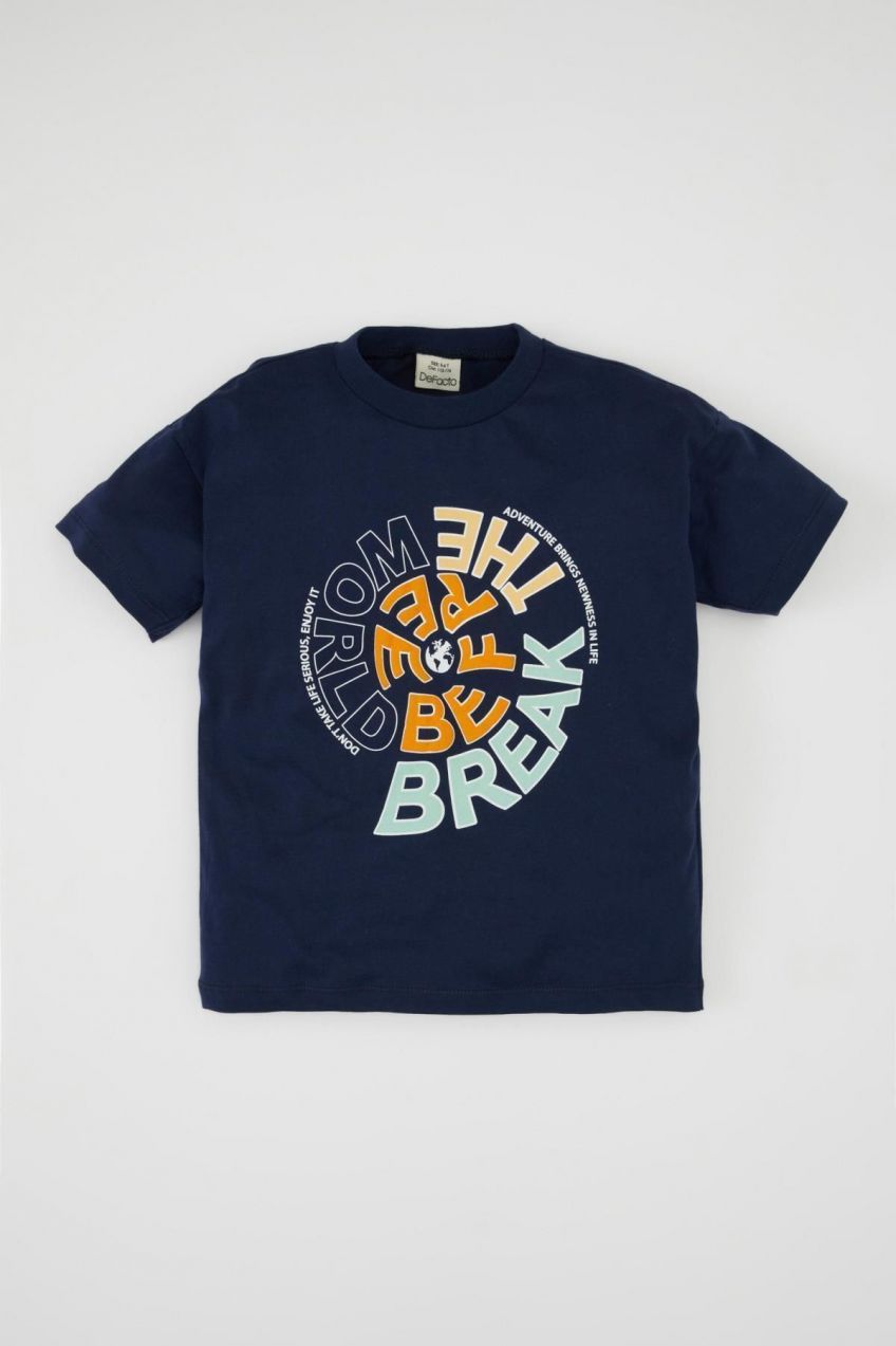 DEFACTO Baby Boy Printed Short Sleeve T-Shirt