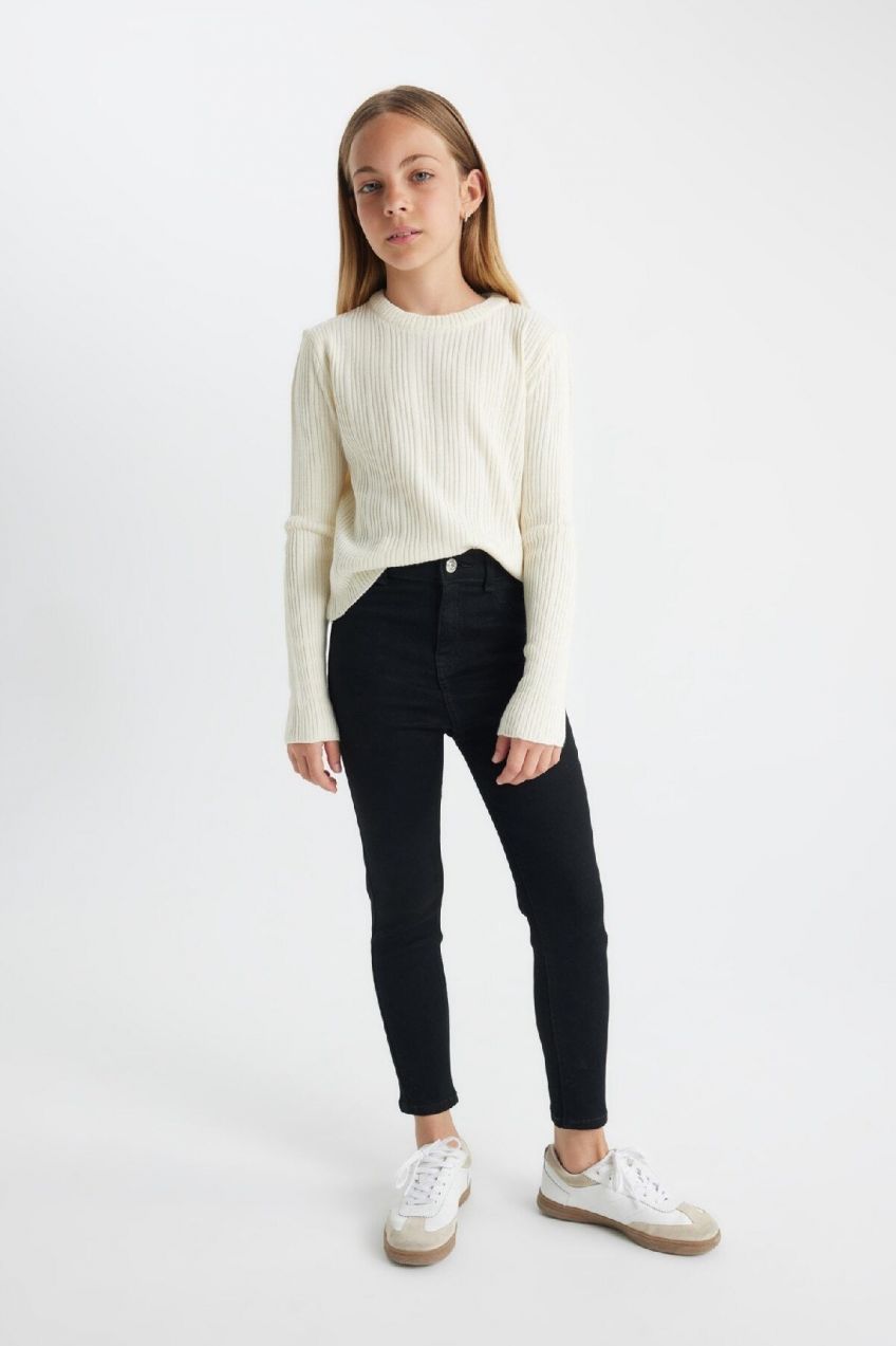DEFACTO Girl Skinny Fit Skinny Leg Trousers