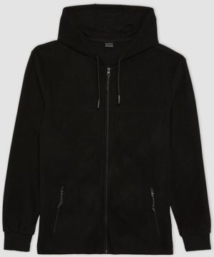 DEFACTO Fit Standard Fit Zippered Fleece Cardigan