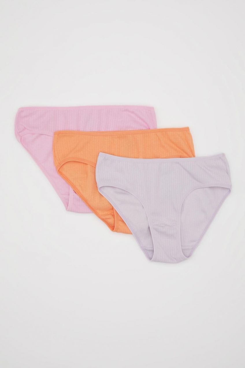 DEFACTO Girl's 3-Piece Slip Panties
