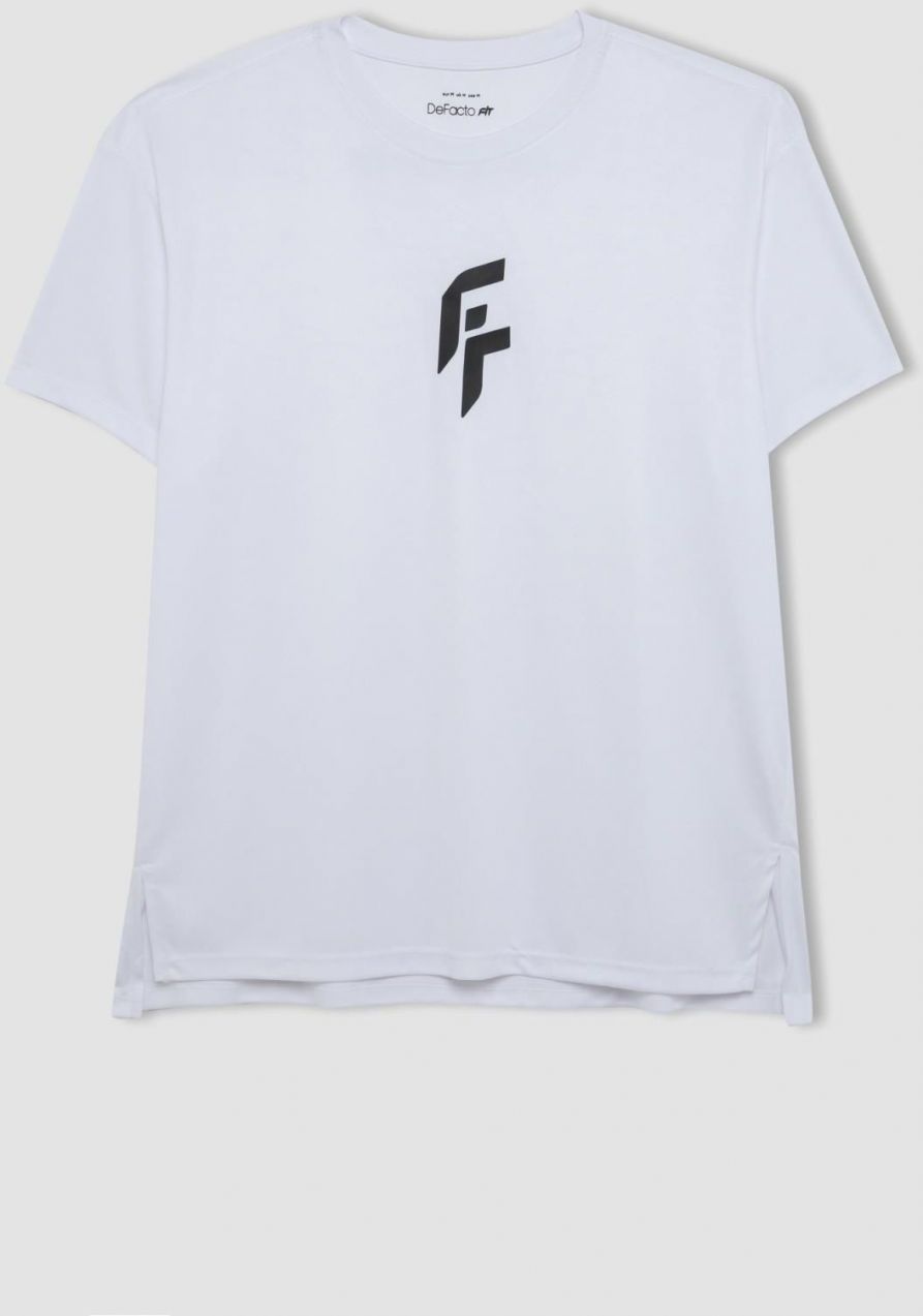 DeFactoFit Standard Fit Crew Neck Athlete Short Sleeve Heavy Fabric T-Shirt
